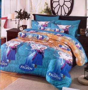 ชุดเครื่องนอน ครบชุด 6 ชิ้น ขนาด 6 ชุดผ้าปูที่นอน + ผ้านวม ปลอกหมอน ลายการ์ตูน 7 ลาย เจ้าหญิง เอลซ่า FROZEN คู่รัก แต่งงาน