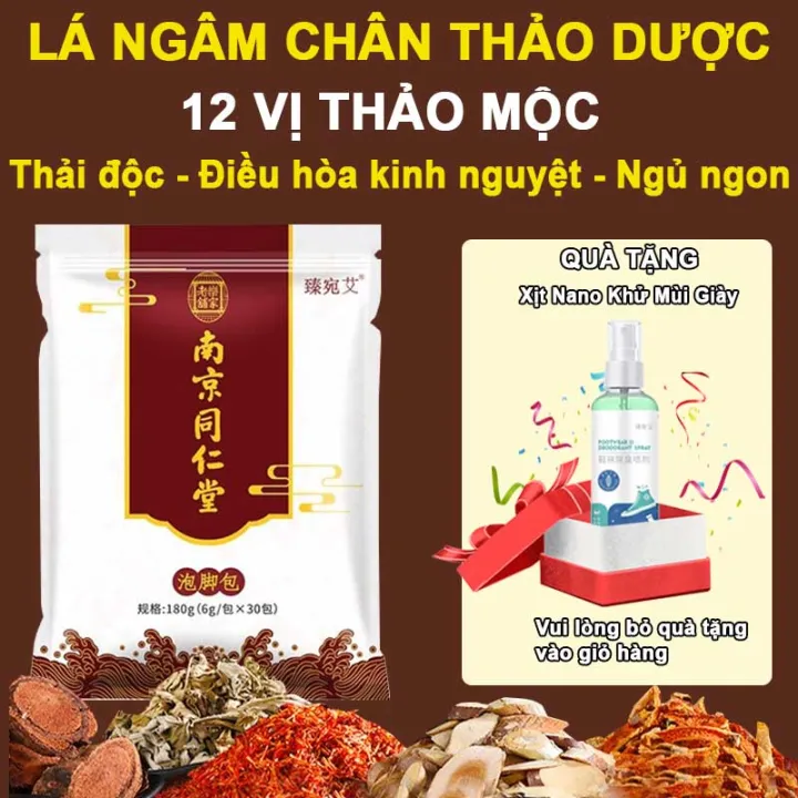 Thảo Dược Ngâm Chân Nam Kinh Tongrentang Ngải Cứu Giảm Đau Nhức - Tê ...