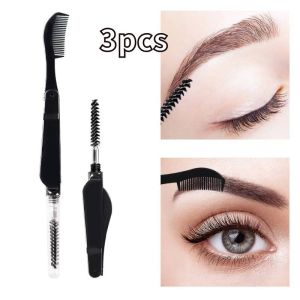 2in1 Dual-head Eyebrow Comb  Makeup Tool Foldable Eyelash Comb  Plastic Fake Eyelash Brush-The