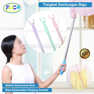 Tongkat Jemuran Pengait Baju Tongkat Hanger Gantungan Baju Bisa Dipanjangkan Serbaguna Murah Bahan Alumunium Alat Bantu Jemur Baju Tongkat Pakaian