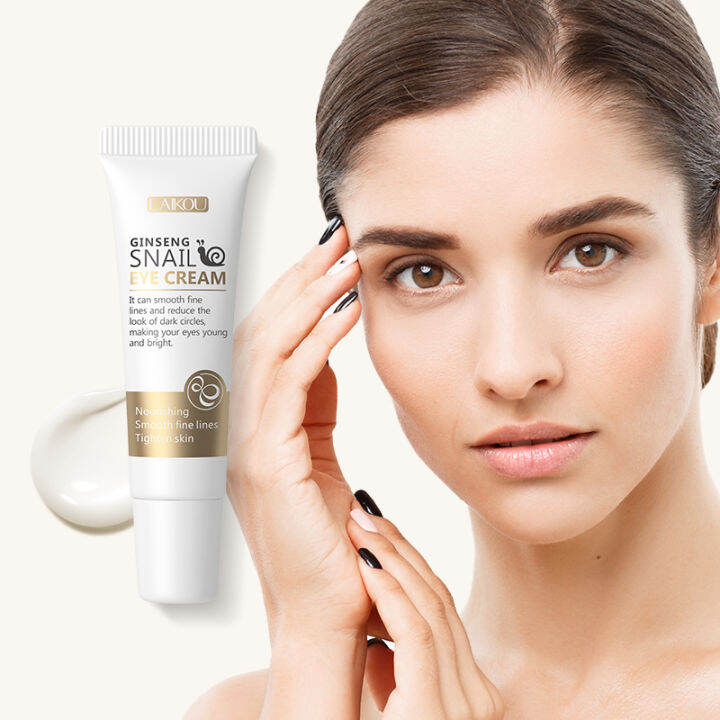 LAIKOU Ginseng Snail Eye Cream Fade Eye Bags Panda Eyes Firming Anti ...