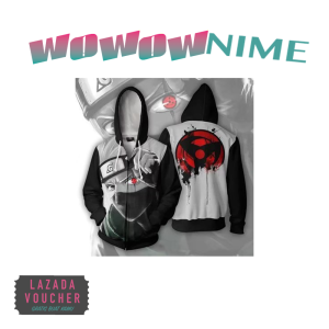 Kakashi Hatake Sharingan - JAKET ANIME ANAK KIDS HOODIE SWEATER - 3-6th 6-10th 10-13th 13-16th - NARUTO - ONE PIECE - TOKYO GHOUL - Attack on Titan Shingeki no Kyojin - SAO Sword Art Online - Cotton Fleece - SD SMP SMA - COWO / CEWE