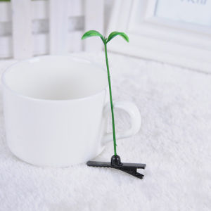Tooyoo 1pcs Simulation Plant Hairpin Plant Sprout Hairpin Girl Bean Sprout Hairpin