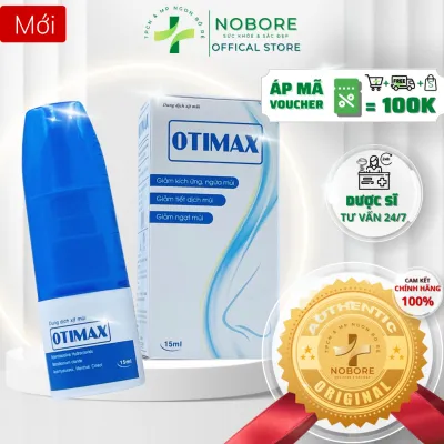 Xịt Vệ Sinh Mũi Otimax Giảm Kích Ứng Ngứa Mũi Ngạt Mũi Chảy Nước Mũi Viêm Xoang Mũi Họng Cảm Lạnh Hiệu Quả | NOBORE