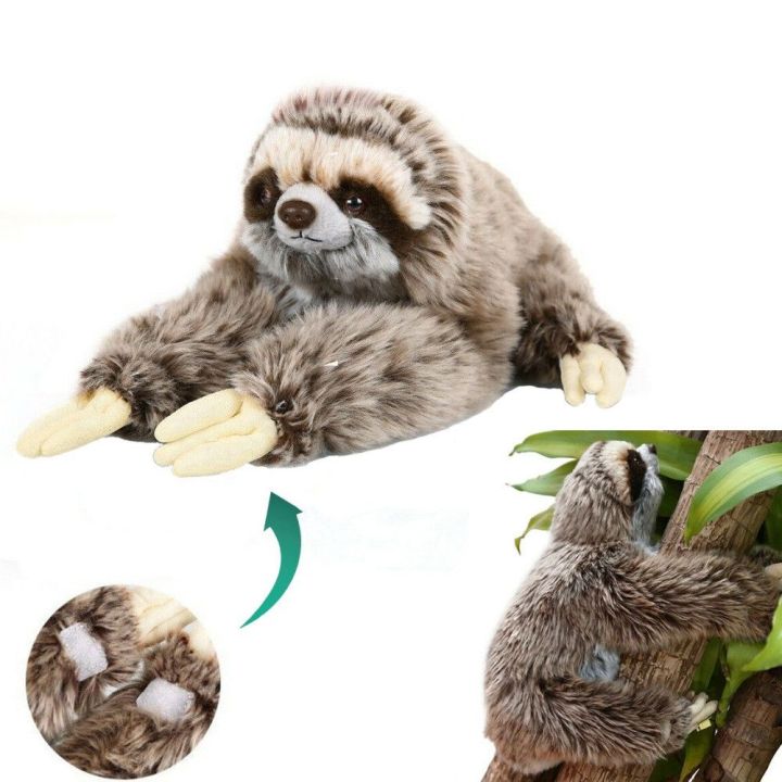 AMBERNY Lifelike Cute Real Life 35cm Stuffed Animals Lying Animals