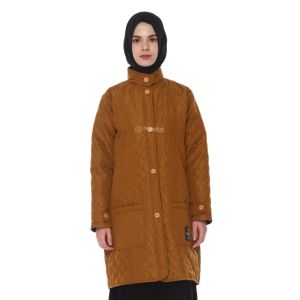 Hijacket Belva Original Marigold Jaket Hijab Muslimah Jaket Parasut Wanita Panjang Untuk Hijaber
