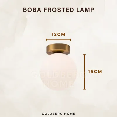 Boba Frosted Wall Lamp 7W Gold - Bedroom Living room light | Goldberg Home