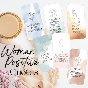 VG Woman Positive Affirmation Card | Mothers Day Gift  |Positive |Motivational |Inspiration cards 12 pieces 1 set