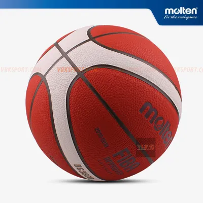 MOLTEN บาสเกตบอลหนัง รุ่น B6G3800 - เบอร์ 6 (พร้อมเข็มสูบและตาข่าย)