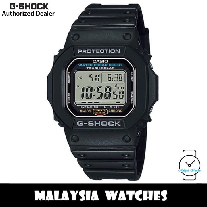 OFFICIAL WARRANTY Casio G Shock G 5600UE 1 Tough Solar Digital Black Resin Men s Watch G5600UE G5600UE 1 G 5600UE 1DR Lazada