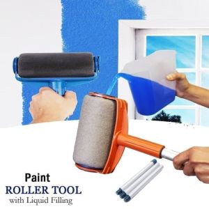 Kuas pintar anti tumpah cat dinding/tembok rumah Smart Paint Brush Paint Roller Brush Kit / Pintar Facil Clever Tray