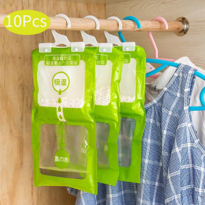 10pcs Cabinet Dehumidification Bag Moisture-proof and Mildew Proof Hanging Desiccant