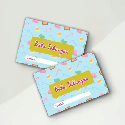 Buku Tabungan Isi 20 Lembar [ 40 Halaman ] / Buku Tabungan Anak Sekolah / Buku Catatan Keuangan
