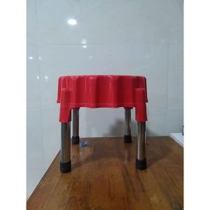 Ghế Thẻ Ghế Mini Ghế Ốc Ghế Tròn Chân Nhựa Inox Ghế Nhà Tắm Giặt Đồ Rửa Chén TADAHOME
