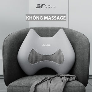 Gối Tựa Lưng Massage Túi Khí Kéo DãnTích Hợp Chườm Nóng Công Thái Học Giảm Đau Cột Sống - Sairui