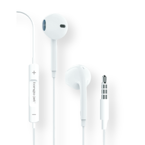 Tango Jet Wired Earphones 3.5mm | Rich Bass | Tangle-Free Convenience | All-Day Comfort Fit