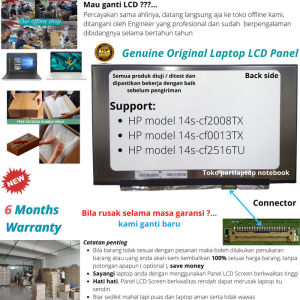 Layar LCD Laptop HP 14s-cf2008TX 14s-cf0013TX 14s-cf2516TU panel monitor notebook