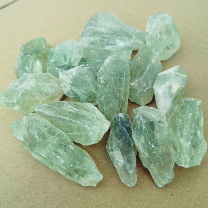 Raw Prasiolite Stone 2-7cm green amethyst crystal Prasiolite