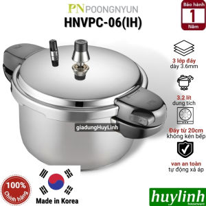 Nồi áp suất Inox đáy từ PoongNyun HNVPC-06(IH) - 3.2 lít
