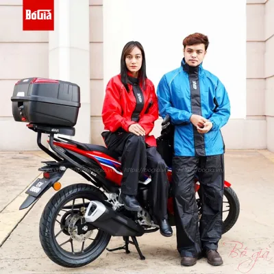 Áo mưa Givi RRS08 cao cấp chống bám nước - Áo mưa bộ Givi cho Biker đi phượt