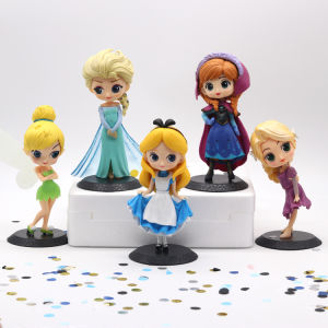 💃 Princess Cake Topper Frozen Elsa | Anna | Fairy | Alice | Long Hair Princess Figurine Doll Toys Cake Topper Decoration