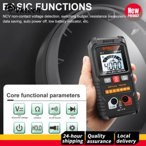【Clearance Sale】 Portable Auto-Ranging Digital Multimeter 4000 Counts Non-Contact Volt Meter for Field Use
