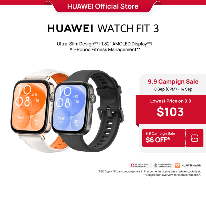 HUAWEI WATCH FIT Smartwatch AMOLED Display Ultra