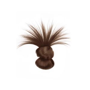 IVAOU Synthetic Hair Flower Bun Head Wig Hair Extensions Claw Clip False Hair Pieces Hair Accessories Natural Messy Curly Chignon Women