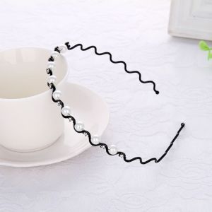 Bando Korea Mutiara Premium / Bando Perempuan Motif Pearl Mutiara / Headband Bando Wanita Dengan Hiasan Mutiara