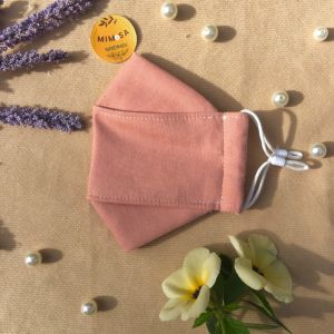 khẩu trang vải Linen 3D kháng khuẩn chống bụi mịn màu pastel