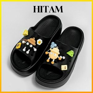 Sandal Jelly Wanita Tinggi Terbaru Korea Kekinian Fashion Empuk Sendal Wanita Wedges Fuji Cewek Perempuan Jibbit