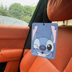 ZEEMIN Halloween Christmas Disney Stitch Perfume Card Cute Cartoon Anime Stitch Fashion Car Perfume Card Car Ornaments Pendant Room Decoration Holiday Gift