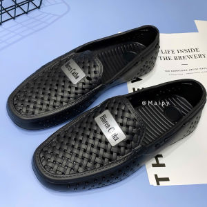 Giày Lười Cho Nam EVA Siêu Nhẹ Lỗ Tổ Ong Thoáng Khí Đi Mưa Đi Biển Siêu Bền Maipy G010 (Đen 40-44)