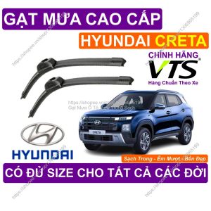 Gạt Mưa Êm Mượt Kính Lái Hyundai Creta Cặp Gạt Mưa Kính Lái Hyundai Creta. Có Đủ Size Cho Các Đời X.e Hyundai Creta.