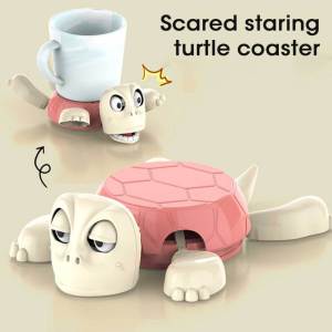 🔥【High Quality+In Stock】🔥Funny Turtle Coaster Set - Press to Pop Eyes Design Unique and Playful Cup Holder for Home or Office Use
