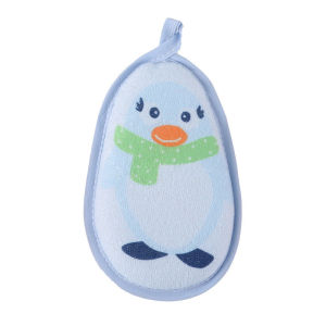 Cartoon Bath Towel Baby Scrub Washcloth Sponge Cute Absorbent Skin-friendly Bath Sponge Kids Child Wash Loofah Bathing Accessories