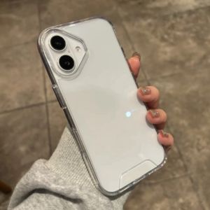 Transparent Acrylic Case for iPhone 16 Pro Max Plus PC Anti-knock Clear PC Cover for iPhone 15 13 14 12 11 Pro Max X Xs Xr 8 7