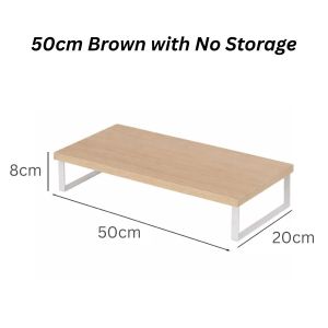 SG Ready Stocks 🇸🇬 Sturdy Aesthetic Desk Setup Stand ✨ Wooden Monitor Shelf Laptop Display Riser Minimal Workspace Organizer Computer Screen Stand Keyboard Storage Rack Desk Shelf Platform Office Table Organizer for Home