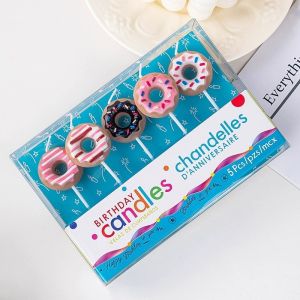 Nến Sinh Nhật Pastel Happy Birthday Trang Trí Bánh Kem Hình Trái Tim Bông Hoa Trái Tim Dễ Thương - MBBDecor