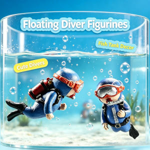 Mini Model Diver Figurine Aquarium Accessori Non-toxic Decor Fish Tank Floating ornament Decoration