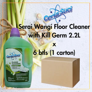 Ceria Suci Serai Wangi 2.2 Liter Pembersih Permukaan Lantai - Penghalau Serangga / Kill Germ Floor Cleaner x 1 ctn
