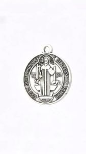 E.B.【Ready in Stock】 St. Benedict Medal Alloy Material Badges Pendant Front and Back All Have Patterned
