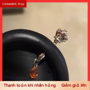 CS 1pcs Vương Miện Ngọc Trai thép titan xoắn ốc tai xương móng tay thời trang Y2K Bông tai cho phụ nữ tai  đồ trang sức quà tặng