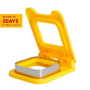 Flip Round Sandwich Cutter & Sealer Sandwich Cutting Sealer Stainless Steel Lunch Making Tool