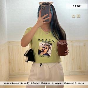 4926 Innocent Cotton Import Slit T-Shirt