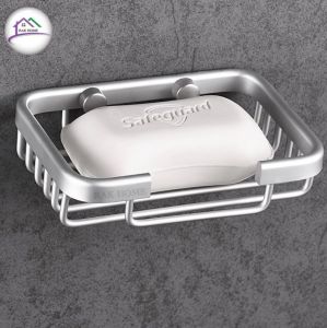 RAK HOME ที่ใส่สบู่ ที่วางสบู่ก้อน ตะแกรงสบู่ ชั้นวางสบู่ จานวางสบู่ ที่ใส่สบู่อลูมิเมียม ทรงสี่เหลี่ยม แข็งแรง ทนทาน