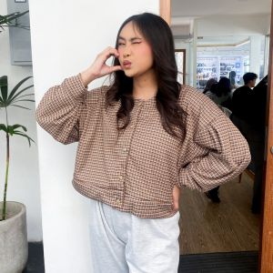 Yoenik Apparel Noby Tops Outwear - Atasan korea - Blouse Oversize Wanita