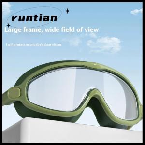 runtian Kính bơi trẻ em khung lớn chống sương mù không thấm nước Kính bơi trẻ em nam và nữ nhiều màu để lựa chọn