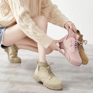 Women Autumn Fashion Boots Sock Boots for Women New Fashion Shoes High Quality Women Winter Fashion Boots Martin Boots Outdoor Casual Shoes Women Shoes