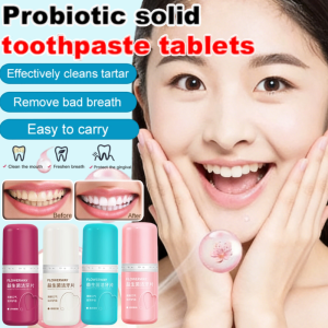 Probiotic Tooth Cleaning Tablets Solid Portable Toothpaste Remove Yellowing Dating Fresh Breath Cleaning Tablets益生菌洁牙片